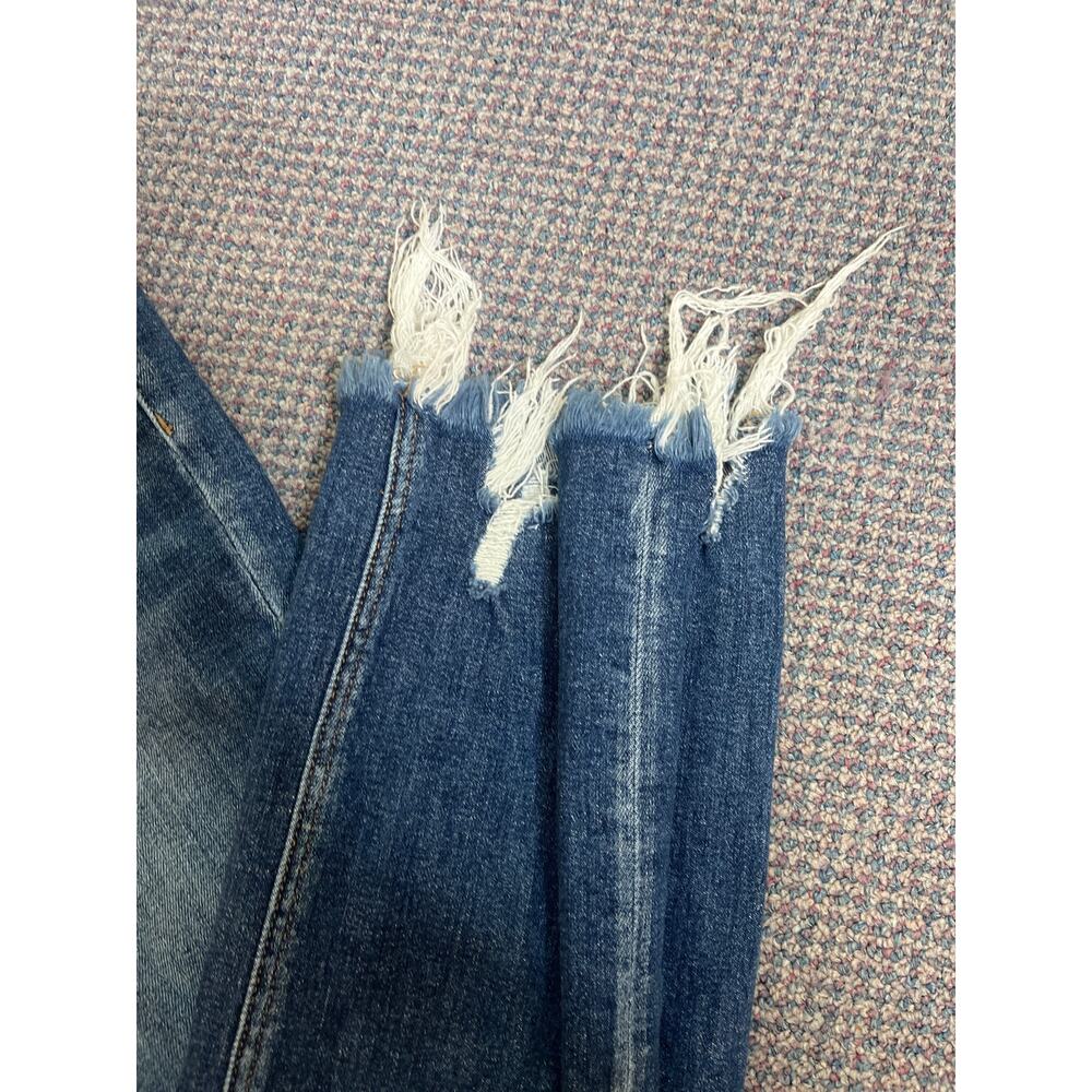 Lovervet By Vervet Dark Wash Distressed Jeans Size 25 - Picture 2 of 6